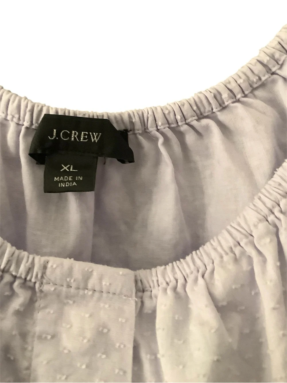 J. Crew Light Lavender Scoop-Neck Peplum Blouse